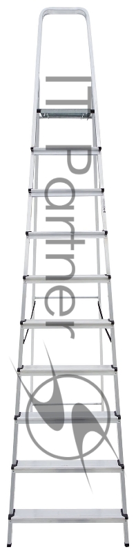 Стремянка Новая Высота NV1110 односторонняя алюминий 10ступ. (1110110)