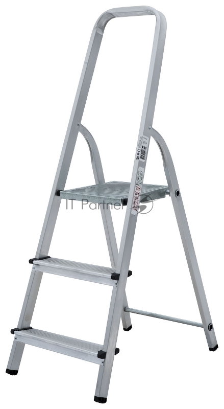 Стремянка Новая Высота NV1110 односторонняя алюминий 3ступ. (1110103)