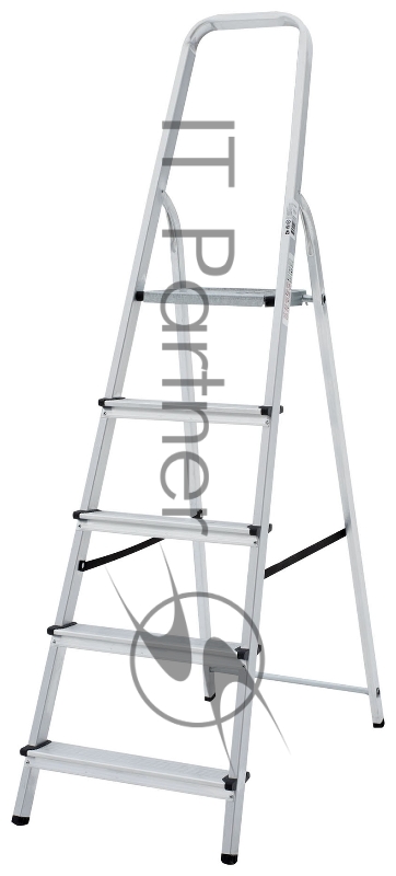 Стремянка Новая Высота NV1110 односторонняя алюминий 5ступ. (1110105)