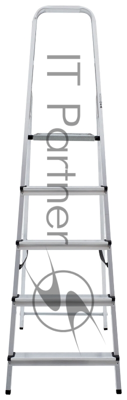 Стремянка Новая Высота NV1110 односторонняя алюминий 5ступ. (1110105)