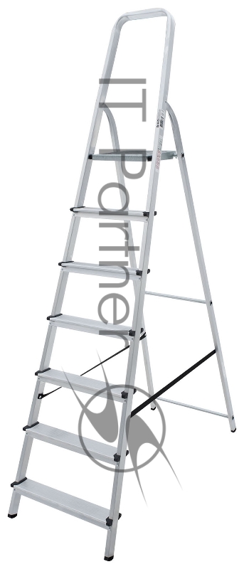 Стремянка Новая Высота NV1110 односторонняя алюминий 7ступ. (1110107)