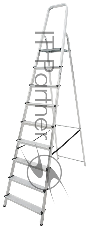 Стремянка Новая Высота NV1110 односторонняя алюминий 9ступ. (1110109)