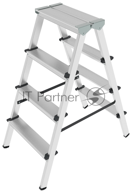 Стремянка Новая Высота NV 1120 двусторонняя алюминий 4ступ. (1120204)