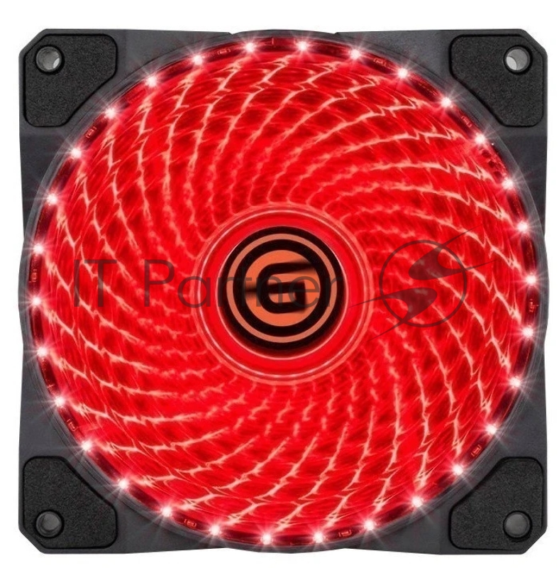 Вентилятор LED 12LR33 (красный) (808309)