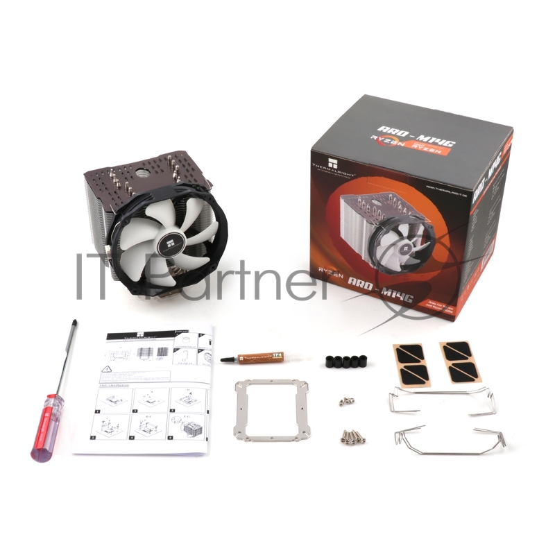 Кулер для процессора Thermalright ARO-M14G, высота 162 мм, 300-1300 об/мин, 15-21 дБА, PWM (001380)