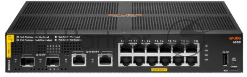 Коммутатор HPE Aruba 6000 R8N89A#ABB 2SFP 12PoE 139W управляемый