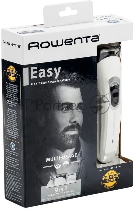 Триммер Rowenta TN8961F4 белый (насадок в компл:7шт)