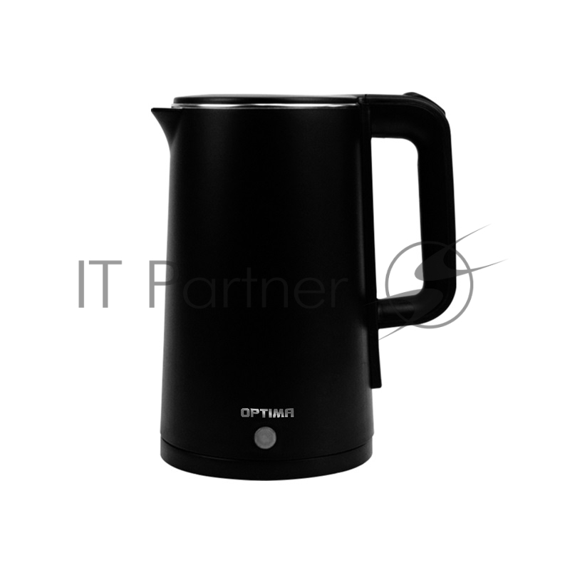 Чайник электрический OPTIMA EK-2021PS (2.0л, двойные стенки, эффект термоса, пов. на 360 град., 2000Вт) Черный