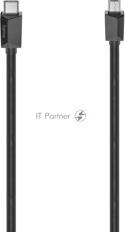 Кабель Hama H-200644 00200644 USB Type-C (m)-micro USB (m) 0.75м черный