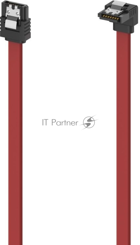 Кабель Hama H-200740 00200740 SATA SATA угловой 0.6м красный плоский