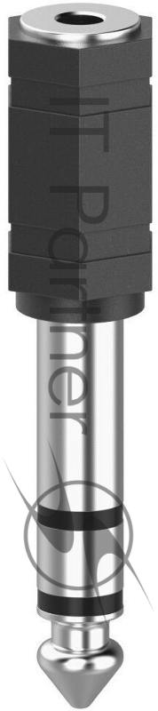 Адаптер аудио Hama H-205194 Jack 6.3 (m)/Jack 3.5 (f) черный (00205194)