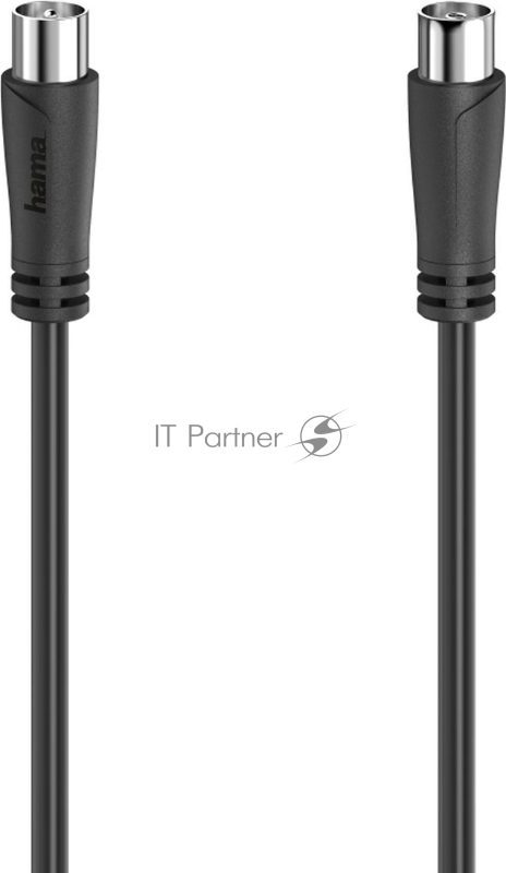 Кабель антенный Hama H-205052 Coax (m)/Coax (f) 1.5м. черный (00205052)