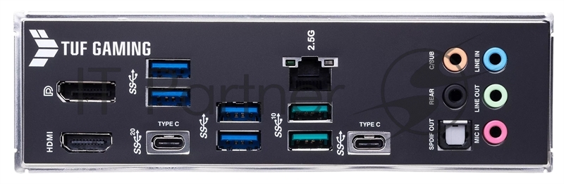 Материнская плата ASUS TUF GAMING Z690-PLUS, LGA1700, Z590, 4*DDR4, DP+HDMI, CrossFireX, SATA3 + RAID, Audio, Gb LAN, USB 3.2, COM*1 header (w/o cable), ATX 90MB16B0-M0EAY0