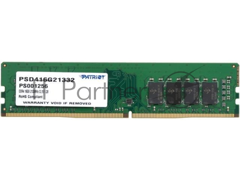 Модуль памяти Patriot DIMM DDR4 16GB PSD416G21332 {PC4-17000, 2133MHz}