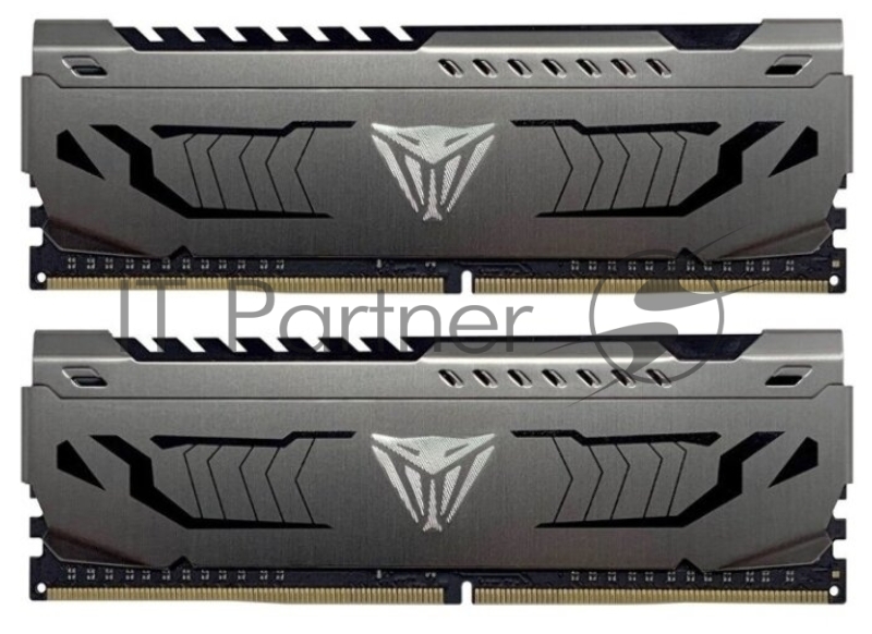 Модуль памяти Patriot DDR 4 DIMM 64Gb (32GBx2) PC25600, 3200Mhz, PATRIOT Viper Steel (PVS464G320C6K) (retail)