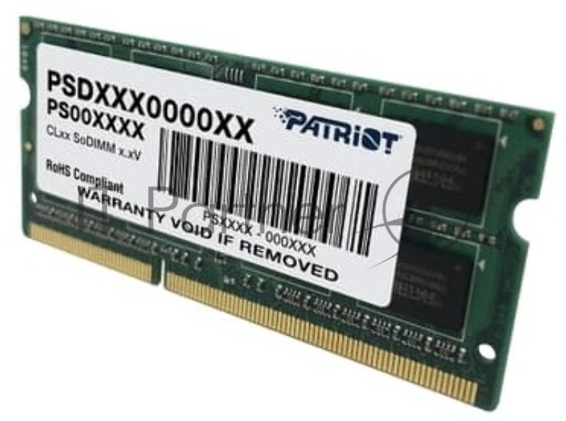 Модуль памяти Patriot SO-DIMM DDR4 16GB (pc-19200) 2400MHz Patriot PSD416G24002S