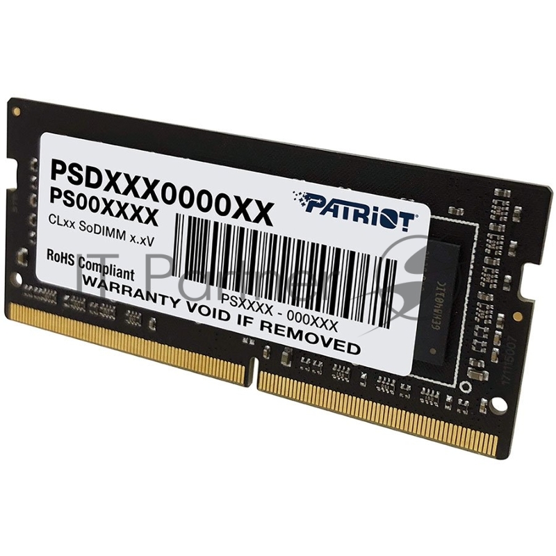 Модуль памяти SO-DIMM DDR 4 DIMM 4Gb PC21300, 2666Mhz, PATRIOT Signature (PSD44G266681S) (retail)