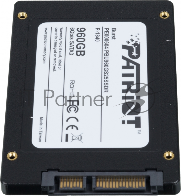SSD жесткий диск SATA2.5 960GB BURST PBU960GS25SSDR PATRIOT