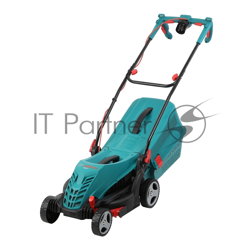 Газонокосилки Bosch ARM 37 06008A6201 Газонокосилка роторная { шир. 37см, Мотор Power drive, Момент 16Нм, 1400Вт, 40л, 12кг, 5 уровней кошения(20-70см) косит вдоль стен, складные Ergo ручки, комп. хранение }