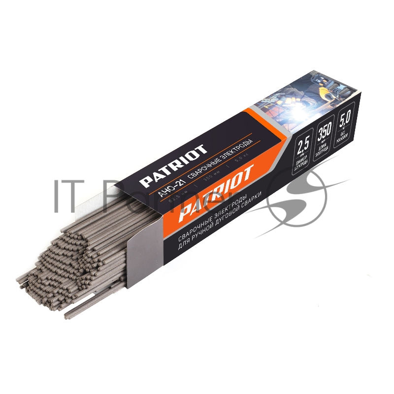 Электроды сварочные PATRIOT, марка АНО-21, диам. 2,5мм, длина 350мм, уп. 5кг