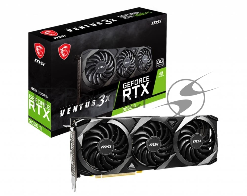 Видеокарта PCIE16 RTX3060TI 8GB LHR 3060 TI VENT 3X 8G OC LHR MSI