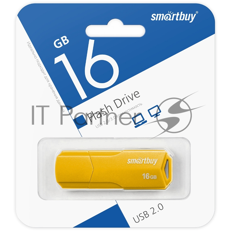 USB накопитель SmartBuy 16GB CLUE Yellow (SB16GBCLU-Y)