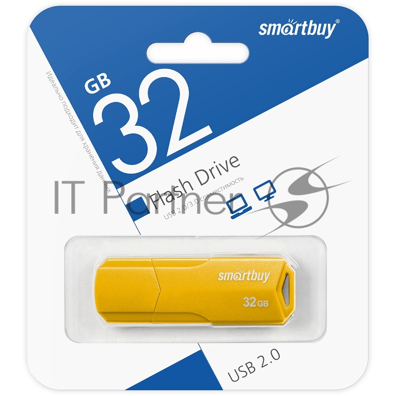 USB накопитель SmartBuy 32GB CLUE Yellow (SB32GBCLU-Y)
