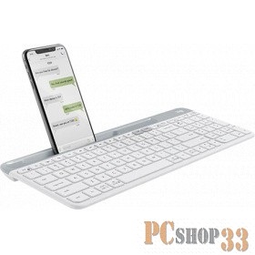 Клавиатура Logitech K580 белый/серый USB беспроводная BT/Radio