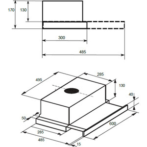 Вытяжка DeLonghi KT-A113 BF