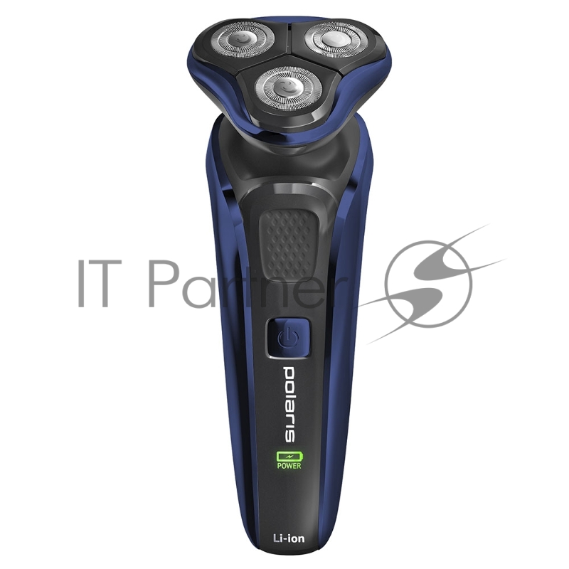Бритва PMR 0309RC wet&dry PRO 5 blades+ электрическая (POLARIS) , Черный/Синий хром