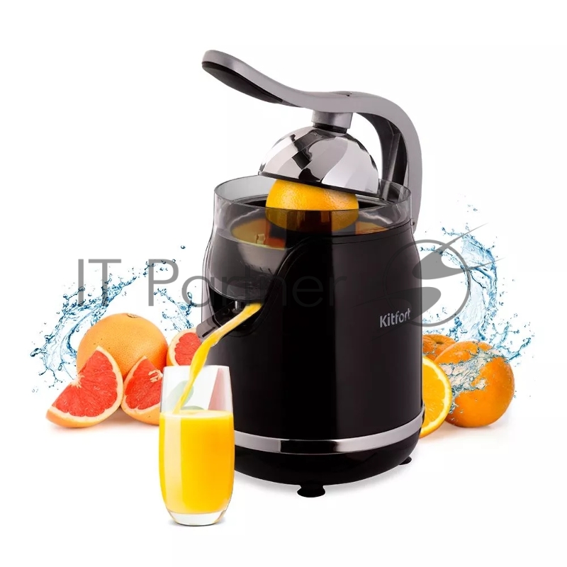 Соковыжималка цитрусовая Kitfort КТ-1131-2 черный