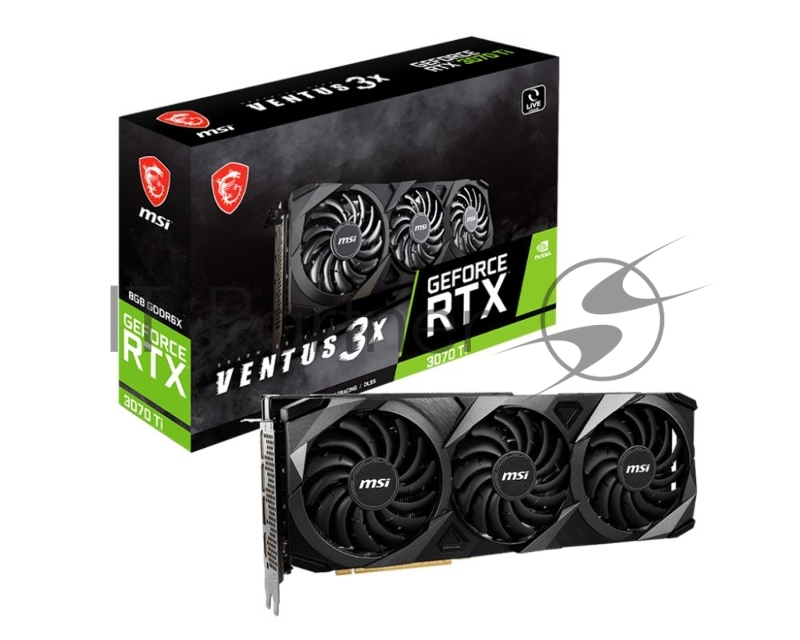 Видеокарта PCIE16 RTX3070TI 8GB RTX 3070TI VENTUS 3X 8G OC MSI