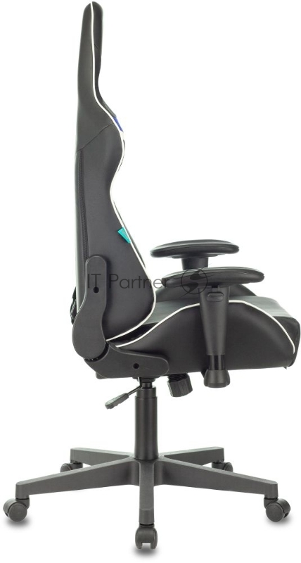 Кресло игровое Zombie Z4 черный/синий искусственная кожа крестовина