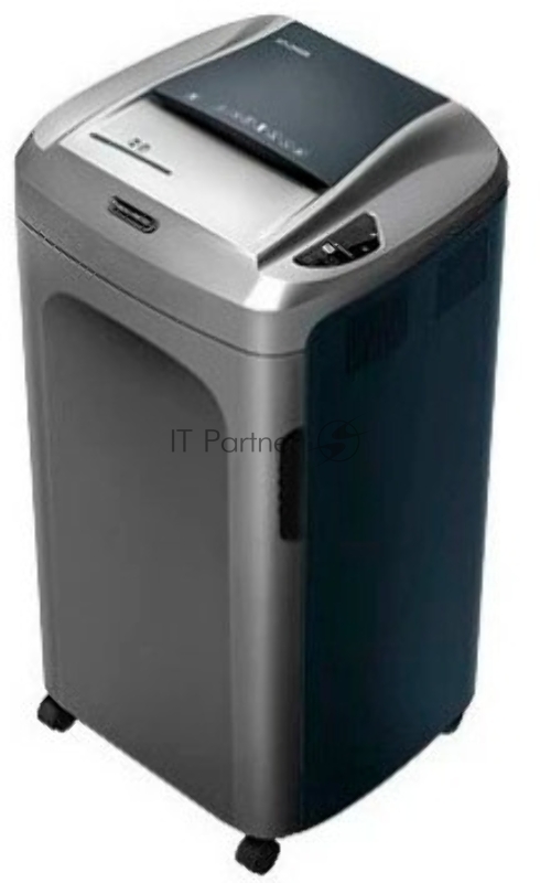 Шредер New United DT 600M PowerLux серый/черный (секр.P-5) фрагменты 22лист. 77лтр. скрепки скобы пл.карты CD