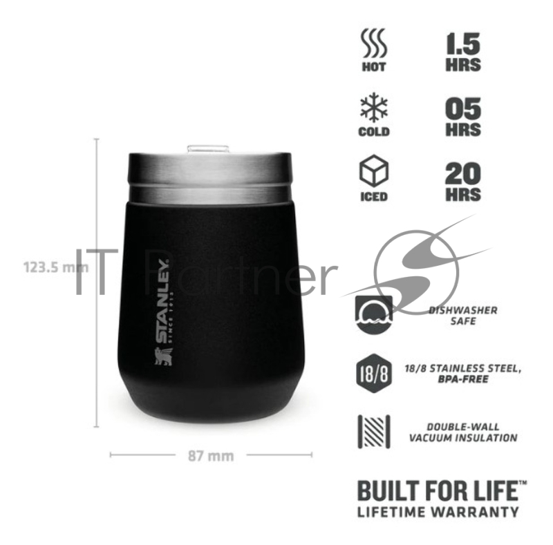Термостакан Stanley Go Everyday 0.29л. черный (10-10292-002)