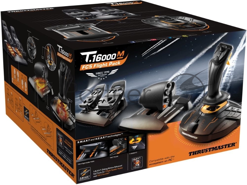 Джойстик ThrustMaster T-16000M FCS Flight Pack черный USB