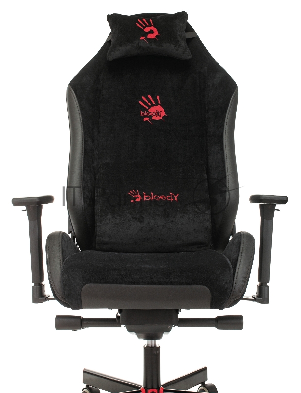 Кресло игровое A4Tech Bloody GC-450 черный текстиль/эко.кожа крестовина металл