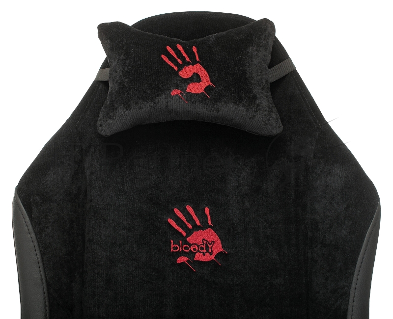 Кресло игровое A4Tech Bloody GC-450 черный текстиль/эко.кожа крестовина металл