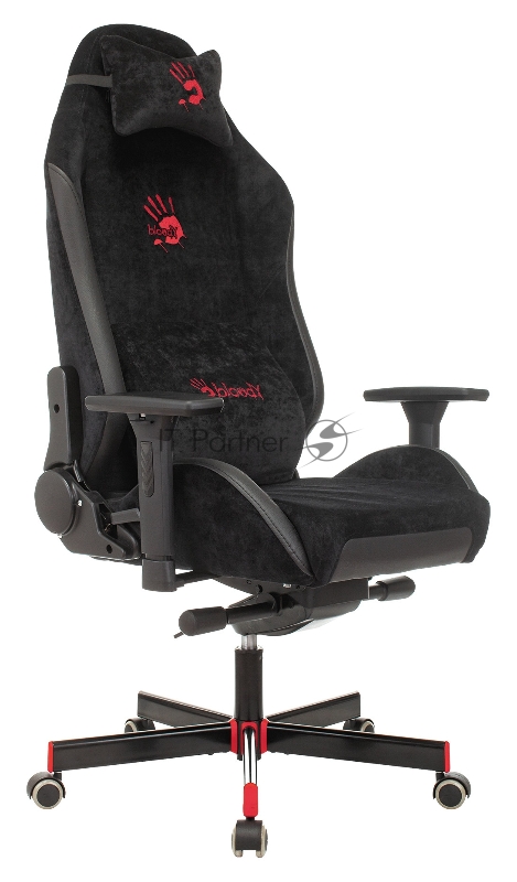 Кресло игровое A4Tech Bloody GC-450 черный текстиль/эко.кожа крестовина металл