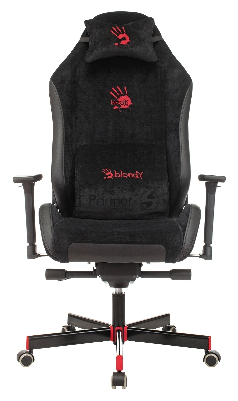 Кресло игровое A4Tech Bloody GC-450 черный текстиль/эко.кожа крестовина металл