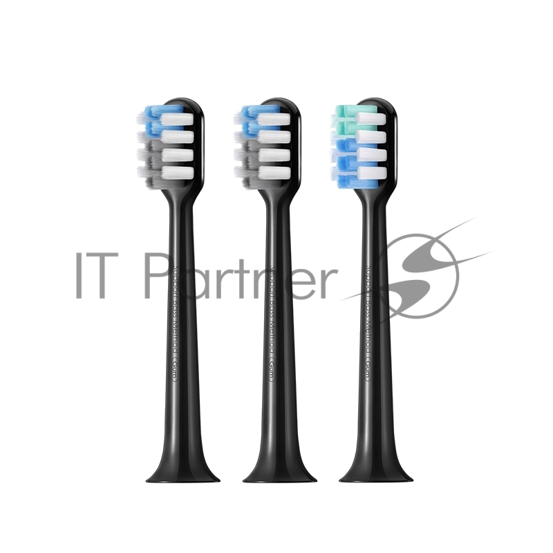 Насадка для электрической зубной щетки DR.BEI Sonic Electric Toothbrush BY-V12 Head Черная 3шт