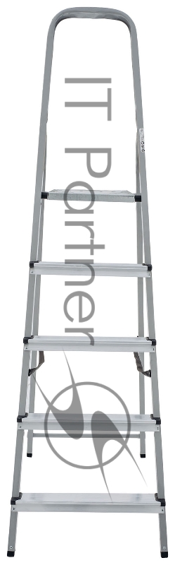 Стремянка Новая Высота NV1130 односторонняя сталь/алюминий 5ступ. (1130105)