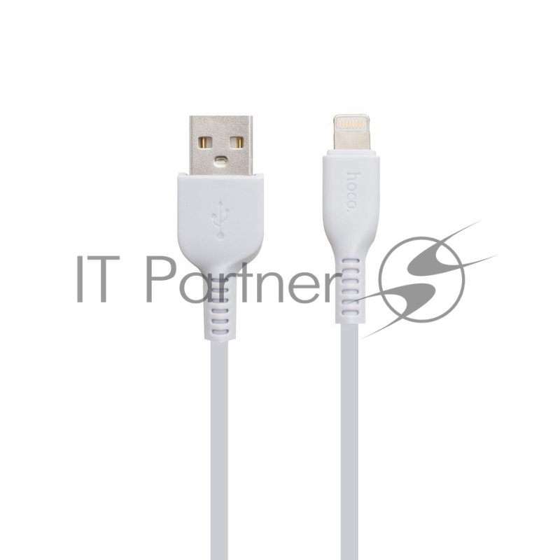 Кабель USB 2.0 hoco X13, AM/Lightning M, белый, 1м
