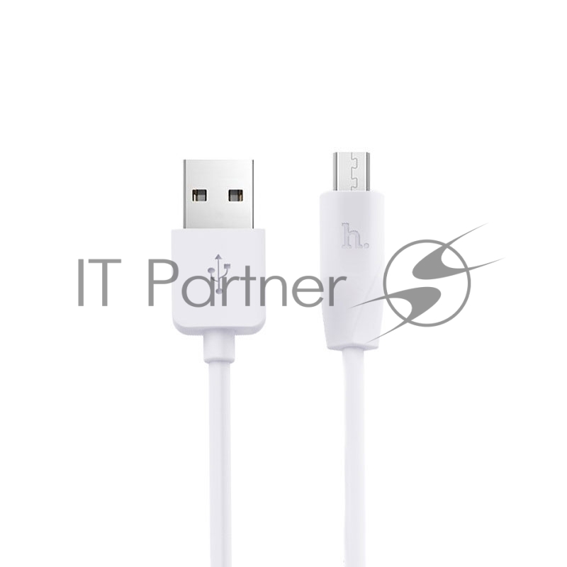 Кабель USB 2.0 hoco X1, AM/microBM, белый, 2м