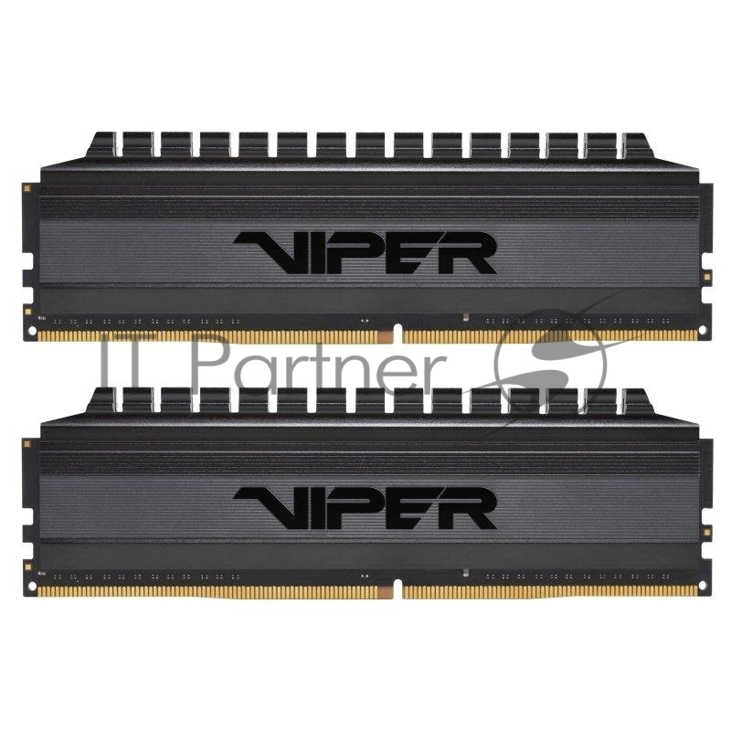 Модуль памяти DDR 4 DIMM 16Gb (8GBx2) PC35200, 4400Mhz, PATRIOT BLACKOUT (PVB416G440C8K) (retail)