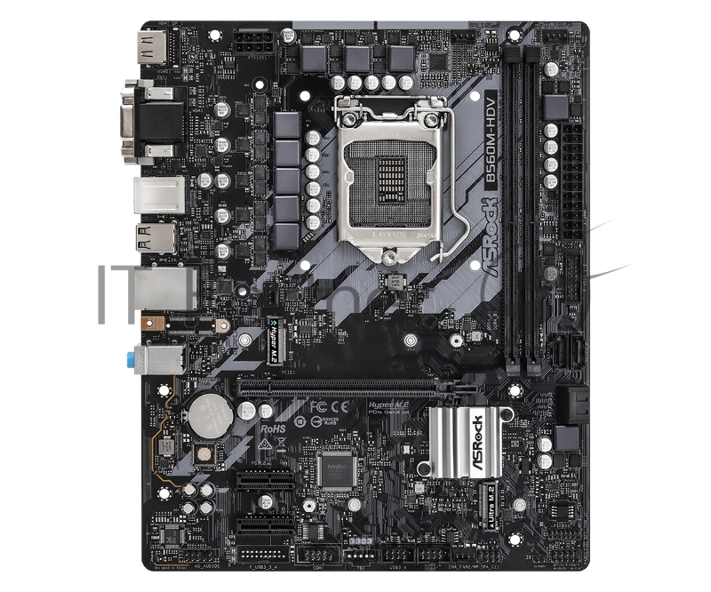 Материнская плата Asrock B560M-HDV R2.0 Soc-1200 Intel B560 2xDDR4 mATX AC`97 8ch(7.1) GbLAN+VGA+DVI+HDMI