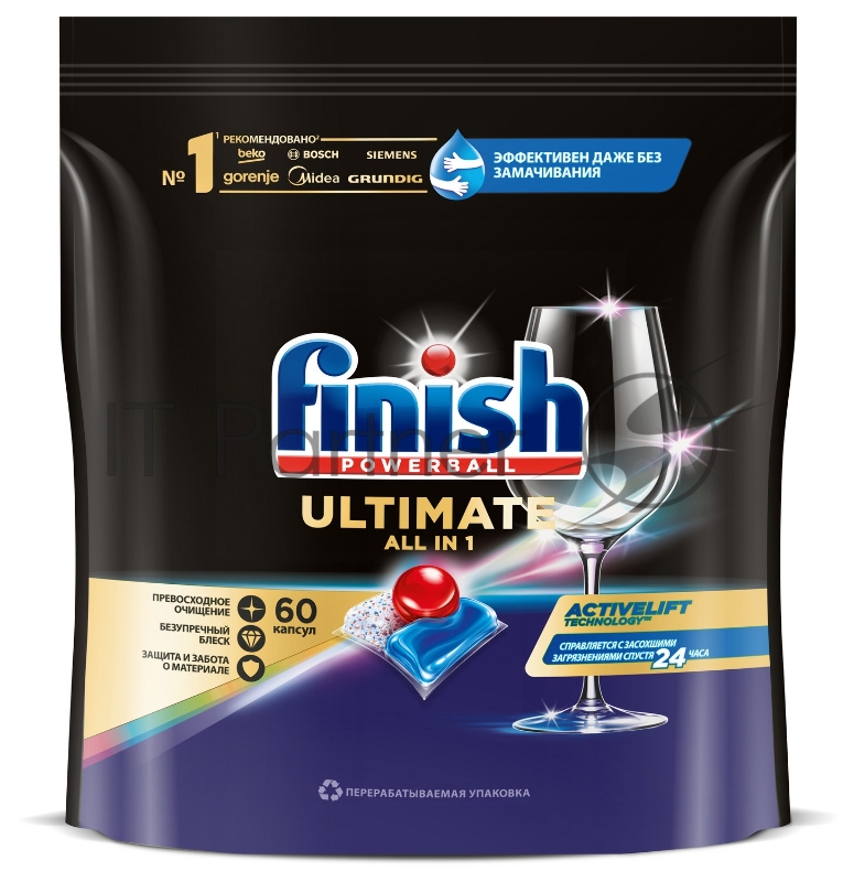 Таблетки Finish Ultimate All in 1 (упак.:60шт) (3215669) для посудомоечных машин