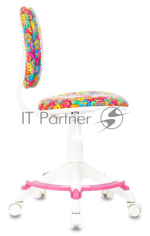 Кресло детское Бюрократ CH-W204/F мультиколор алфавит крестовина пластик подст.для ног пластик белый
