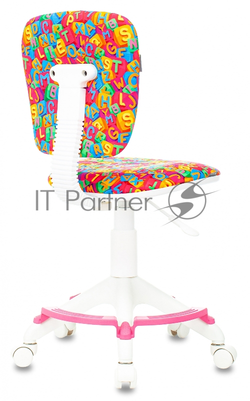 Кресло детское Бюрократ CH-W204/F мультиколор алфавит крестовина пластик подст.для ног пластик белый