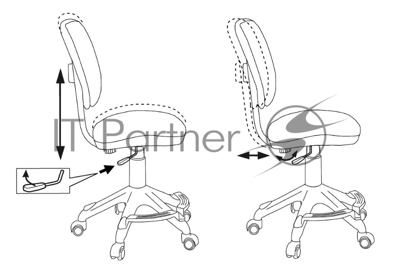 Кресло детское Бюрократ CH-W204/F мультиколор алфавит крестовина пластик подст.для ног пластик белый